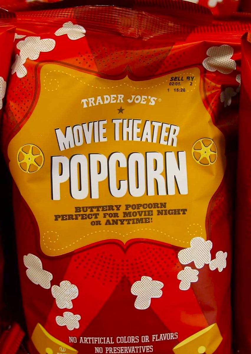 Trader Joe's Movie Theater Popcorn bag