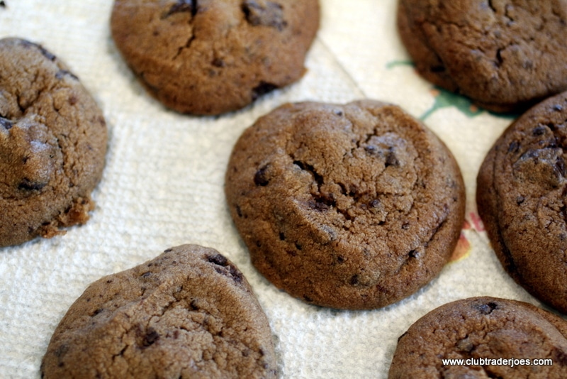 Trader Joes Chunky Chocolate Chip Cookie Dough baked