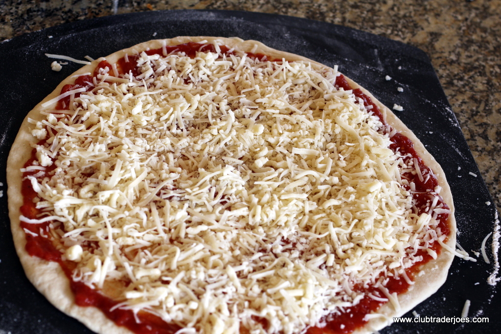 Pizza ready to be baked