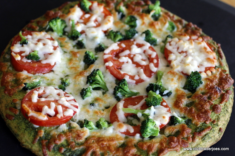 Trader Joe's Pesto Pizza Baked
