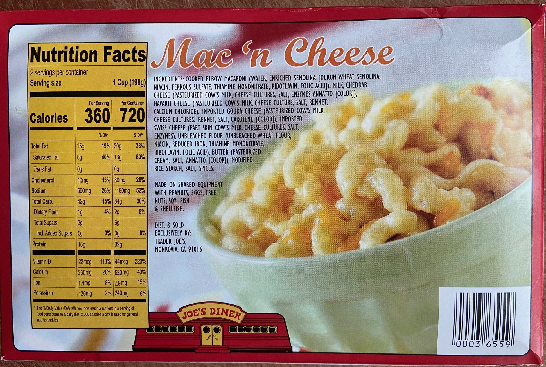 Trader Joe's Mac and Cheese back