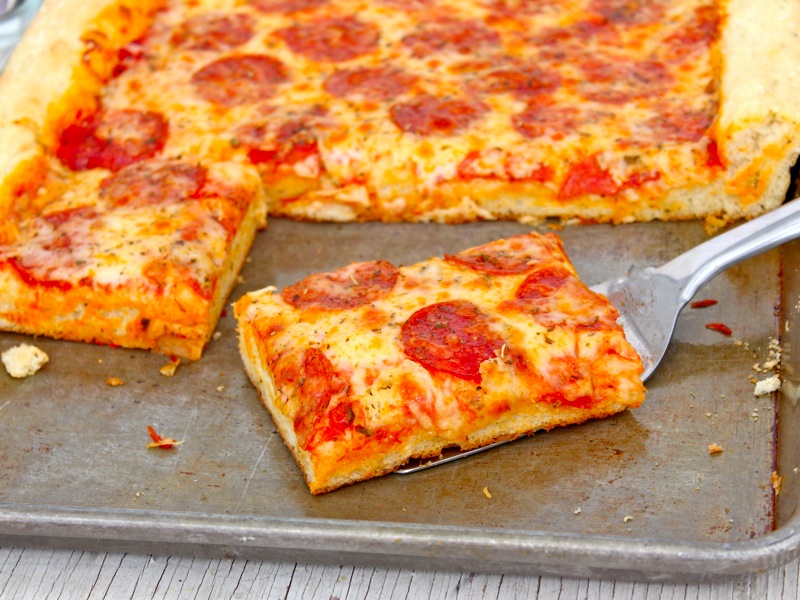 Sheet Pan Pizza - The BakerMama