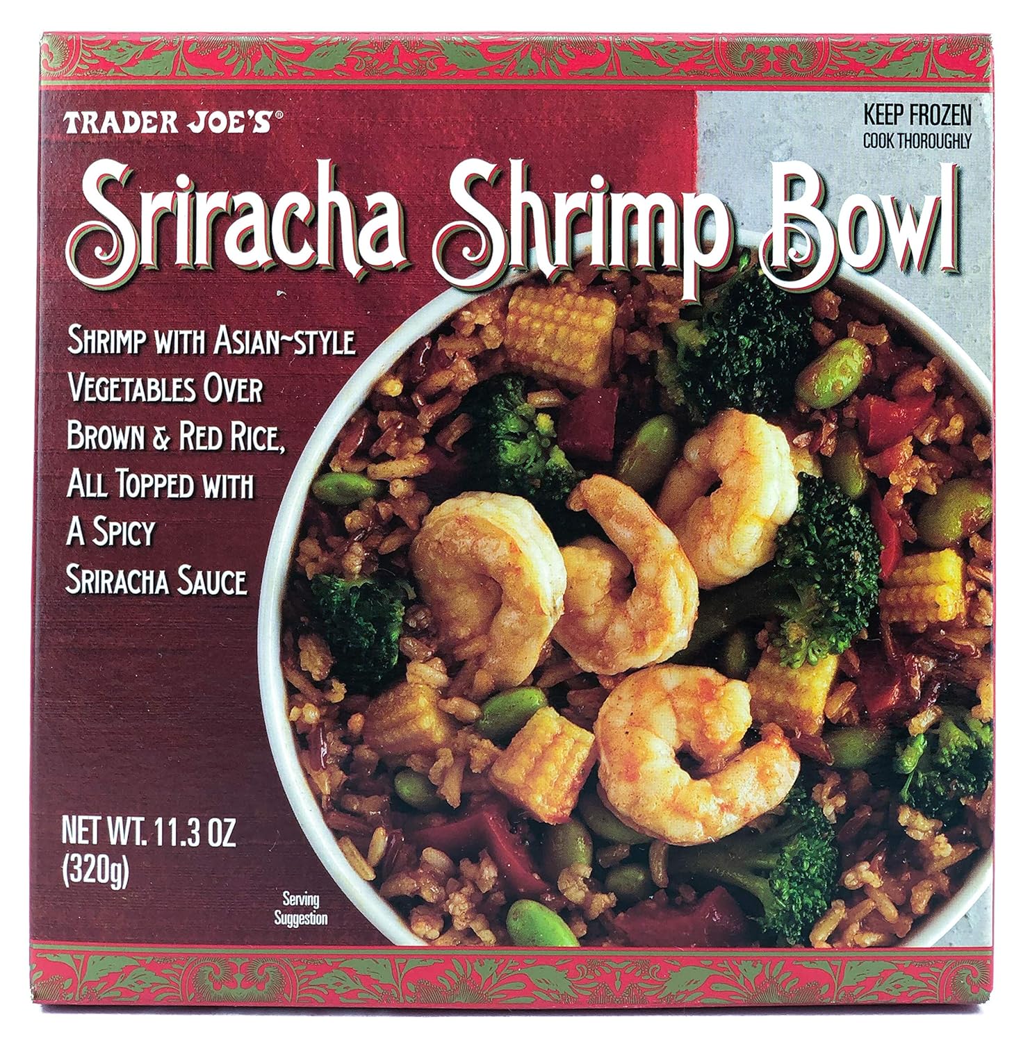 Trader Joe's Sriracha Shrimp Bowl