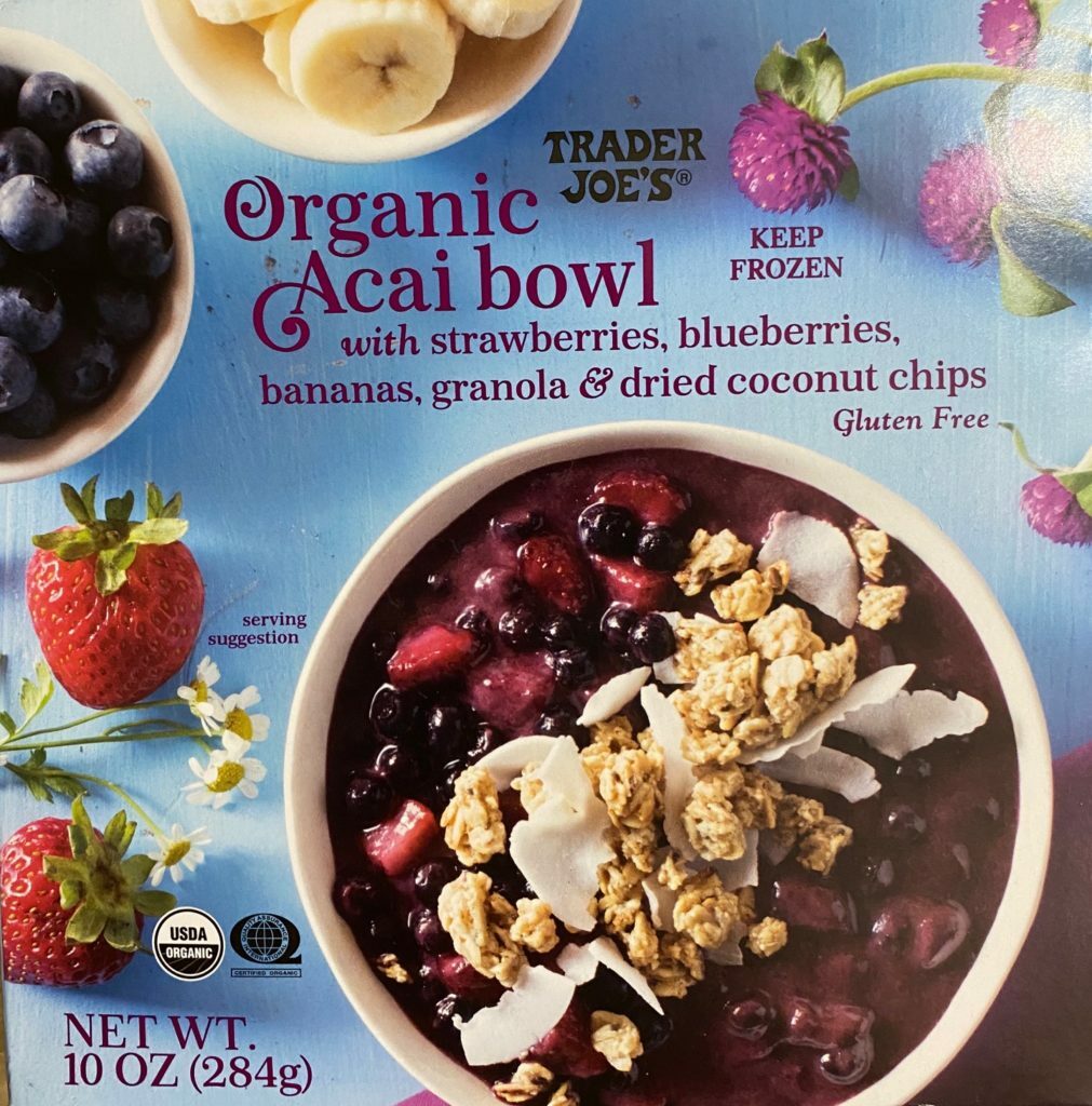 Organic shop acai bowl