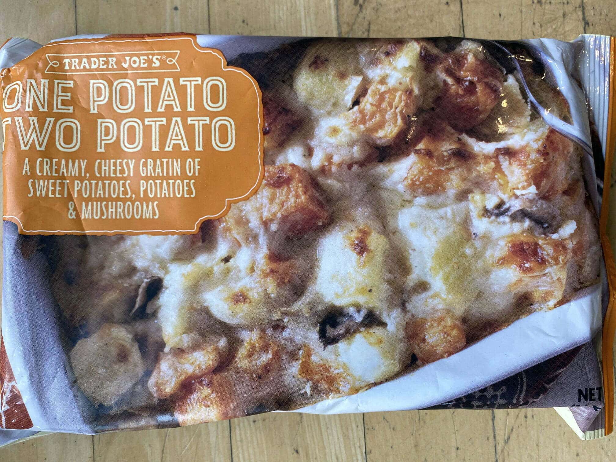 Trader Joe’s One Potato Two Potato Cheesy Gratin Review Club Trader Joe's
