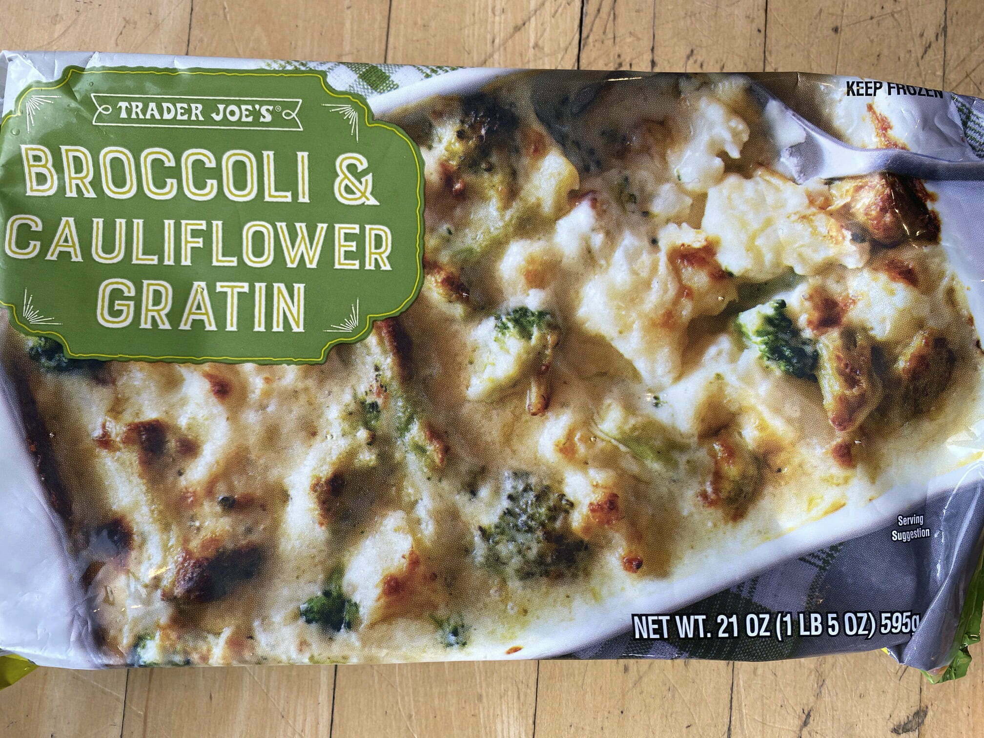 Trader Joe's Broccoli and Cauliflower Gratin