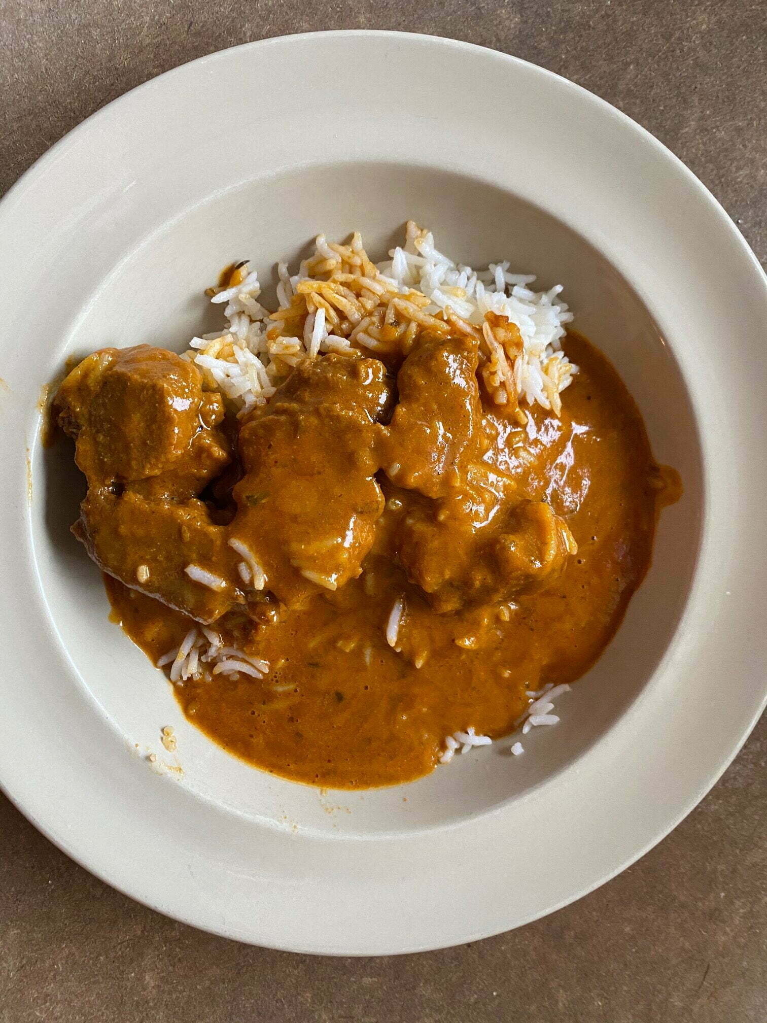 Trader Joes Vegan Tikka Masala cooked