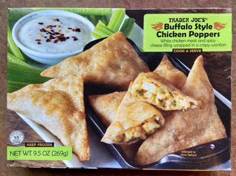 Trader Joe's Buffalo Style Chicken Poppers front of box