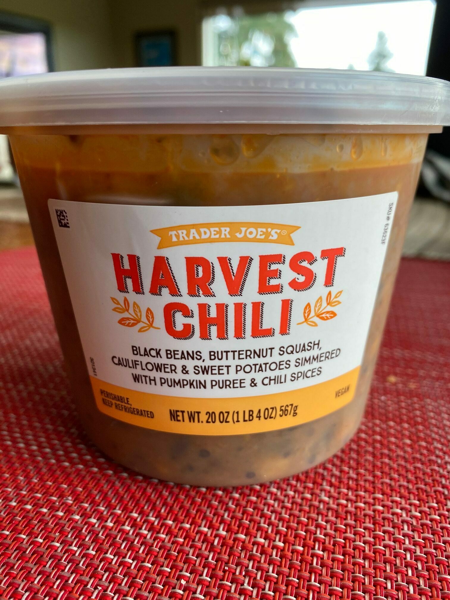 Trader Joe's Harvest Chili side