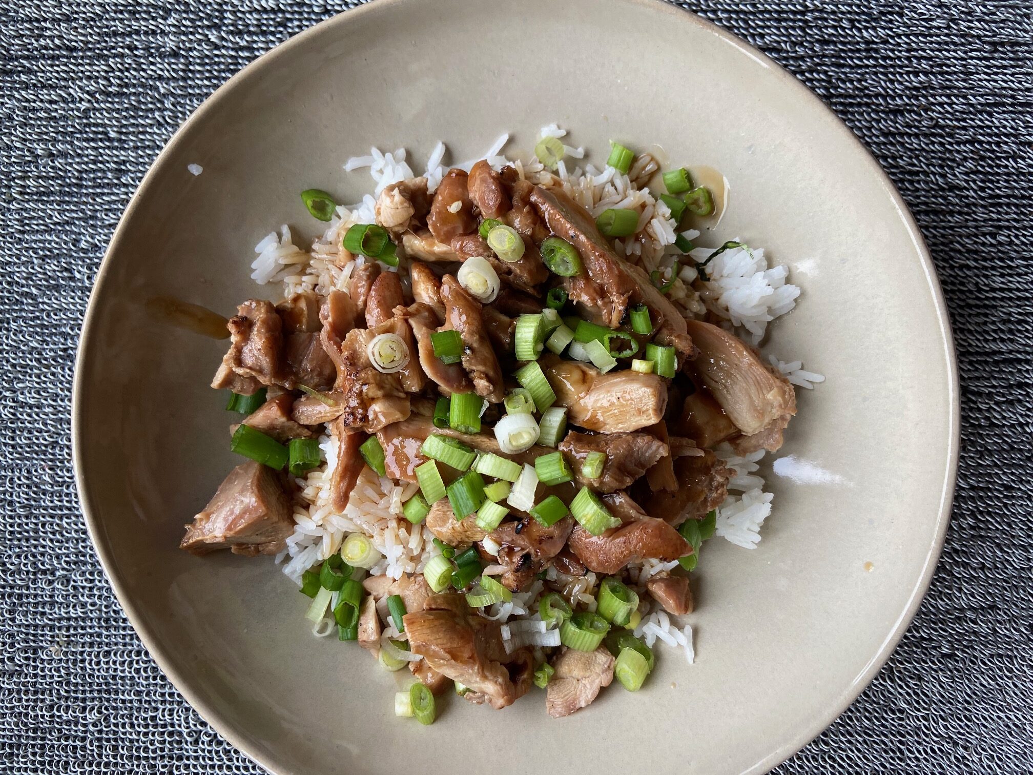 Trader Joe's BBQ Teriyaki chicken finished