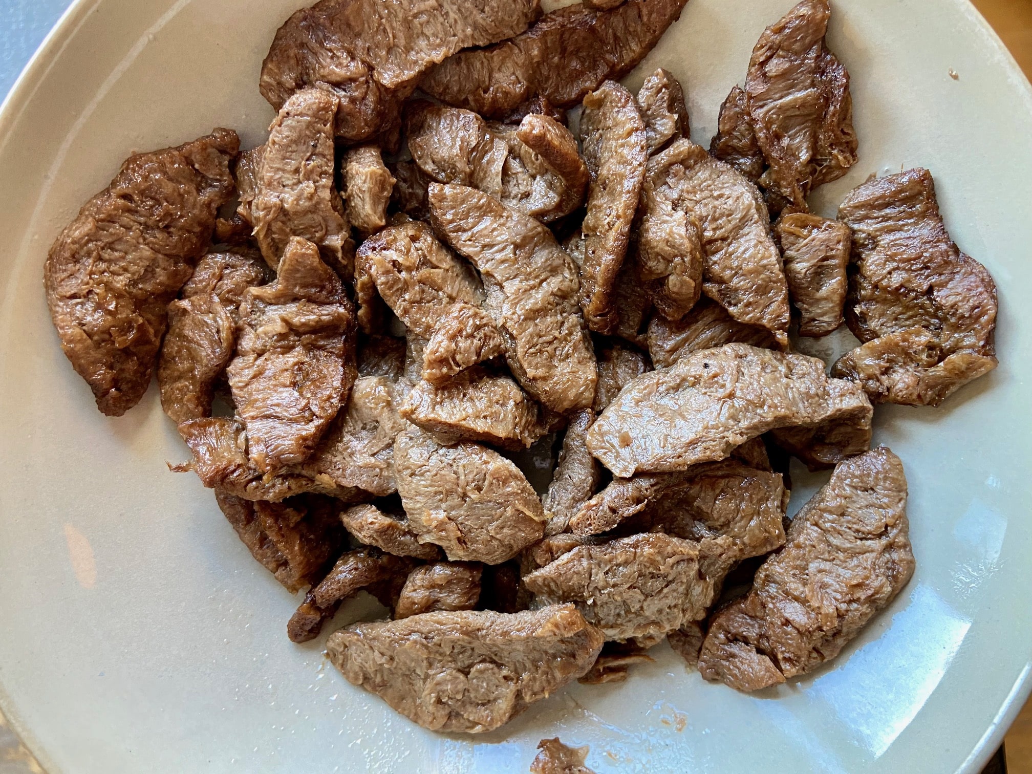 Trader Joe's Vegan Beefless Bulgogi cooked