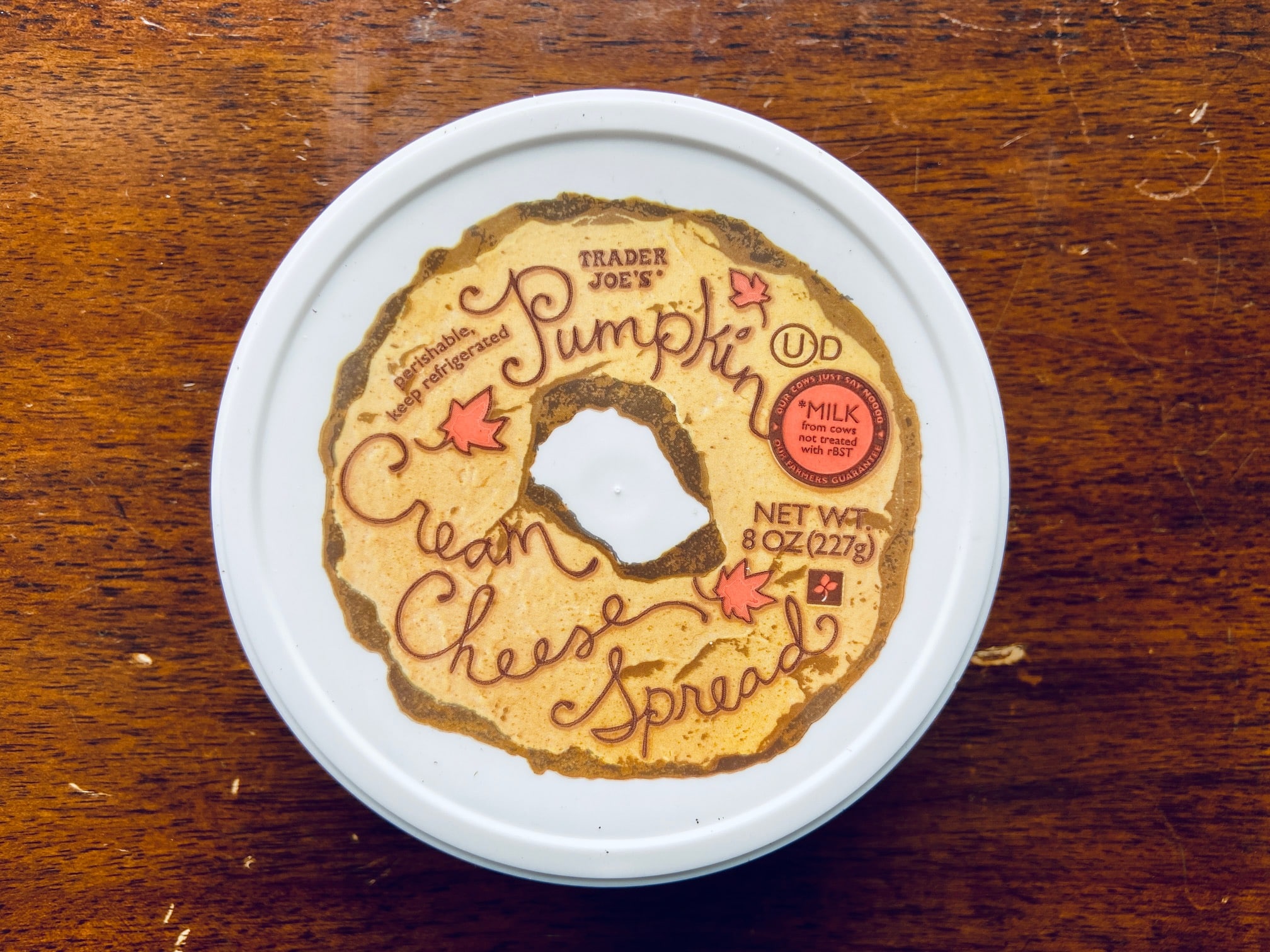 Trader Joe's Pumpkin Cream Cheese Top