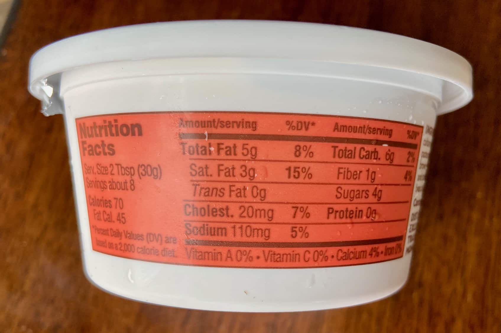 Trader Joe's Pumpkin Cream Cheese Nutrition