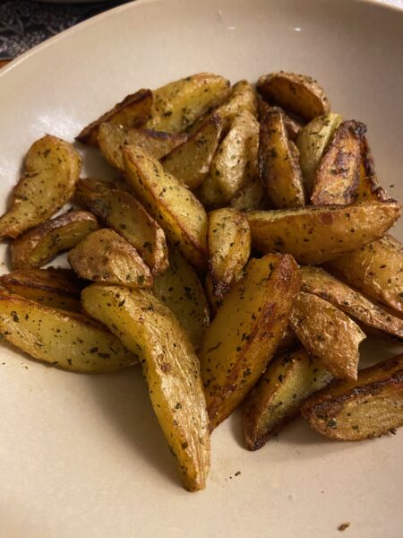 Trader Joe's Herbs de Provence Potato Wedges cooked