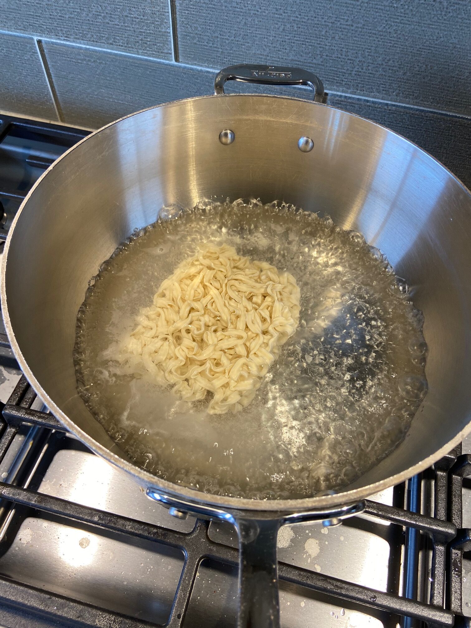 Trader Joe's Knife Cut Noodles with soy and sesame sauce