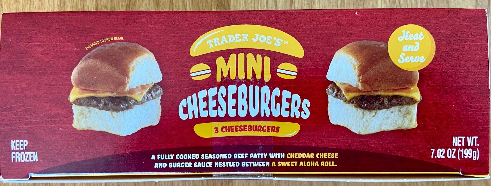 Trader Joe's mini cheeseburger box