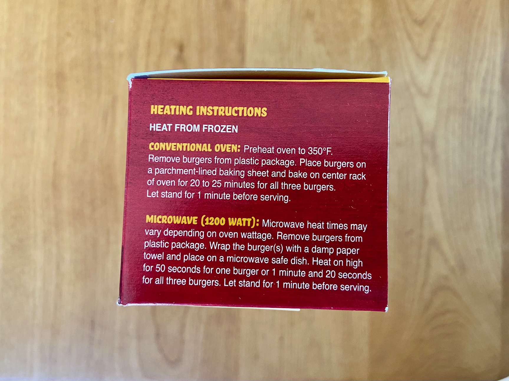 Trader Joe's mini cheeseburgers instructions