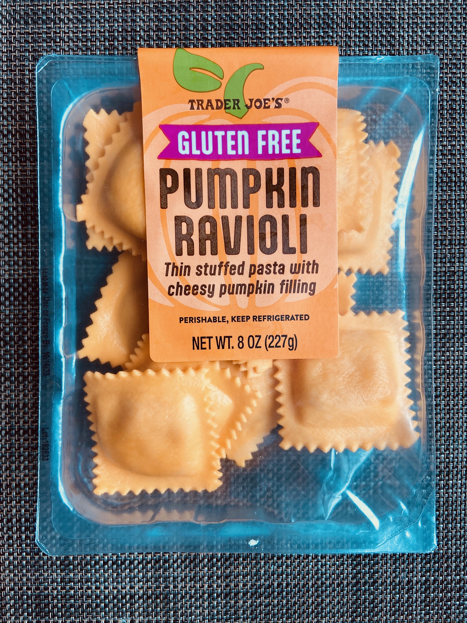 Trader Joe's Gluten Free Pumpkin Ravioli