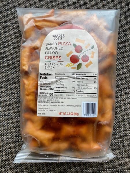 Trader Joe's Baked Pizza Flavored Pillow Crisps