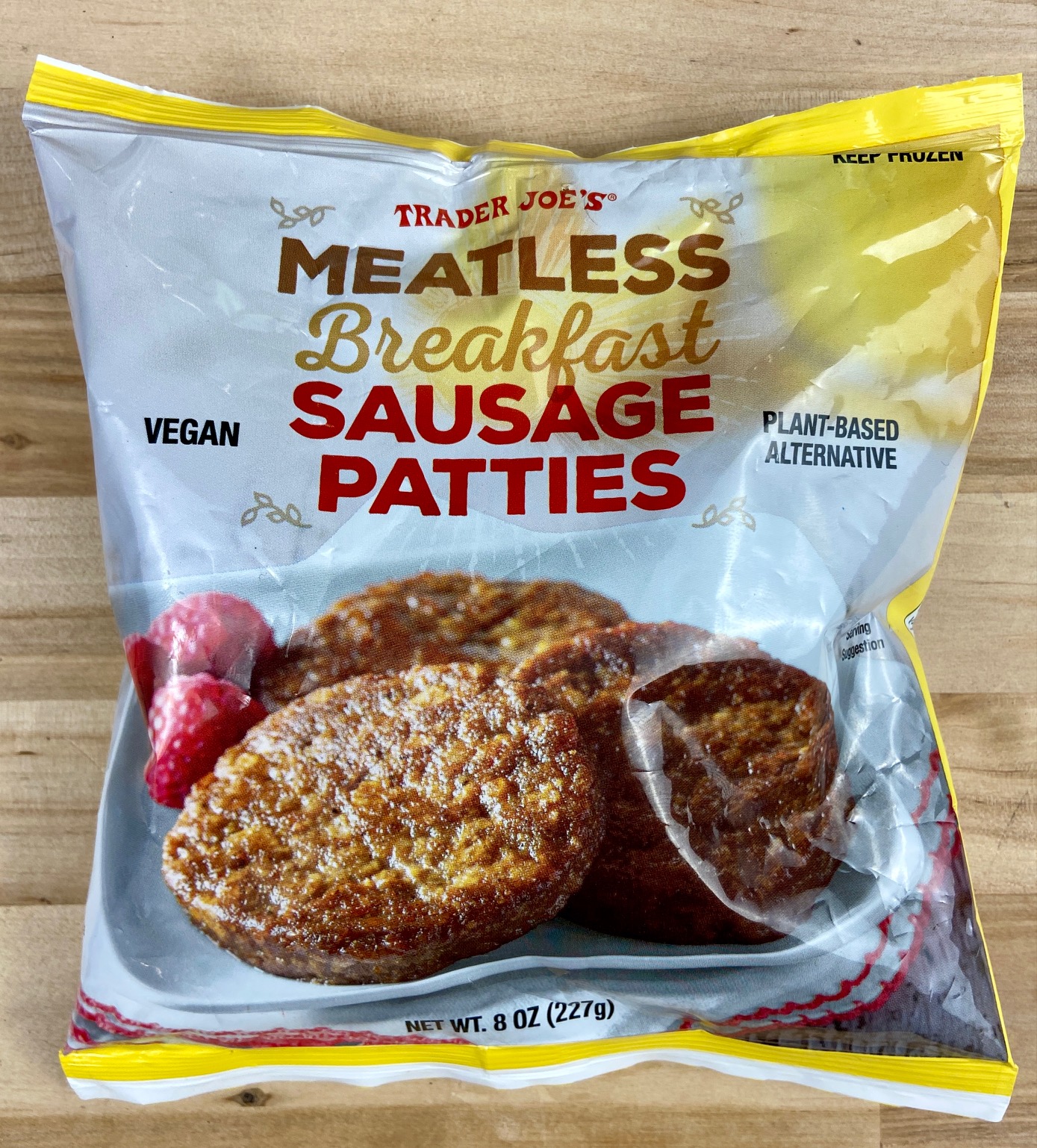 Trader Joe's New Meatless Breakfast Sausage Patties bag