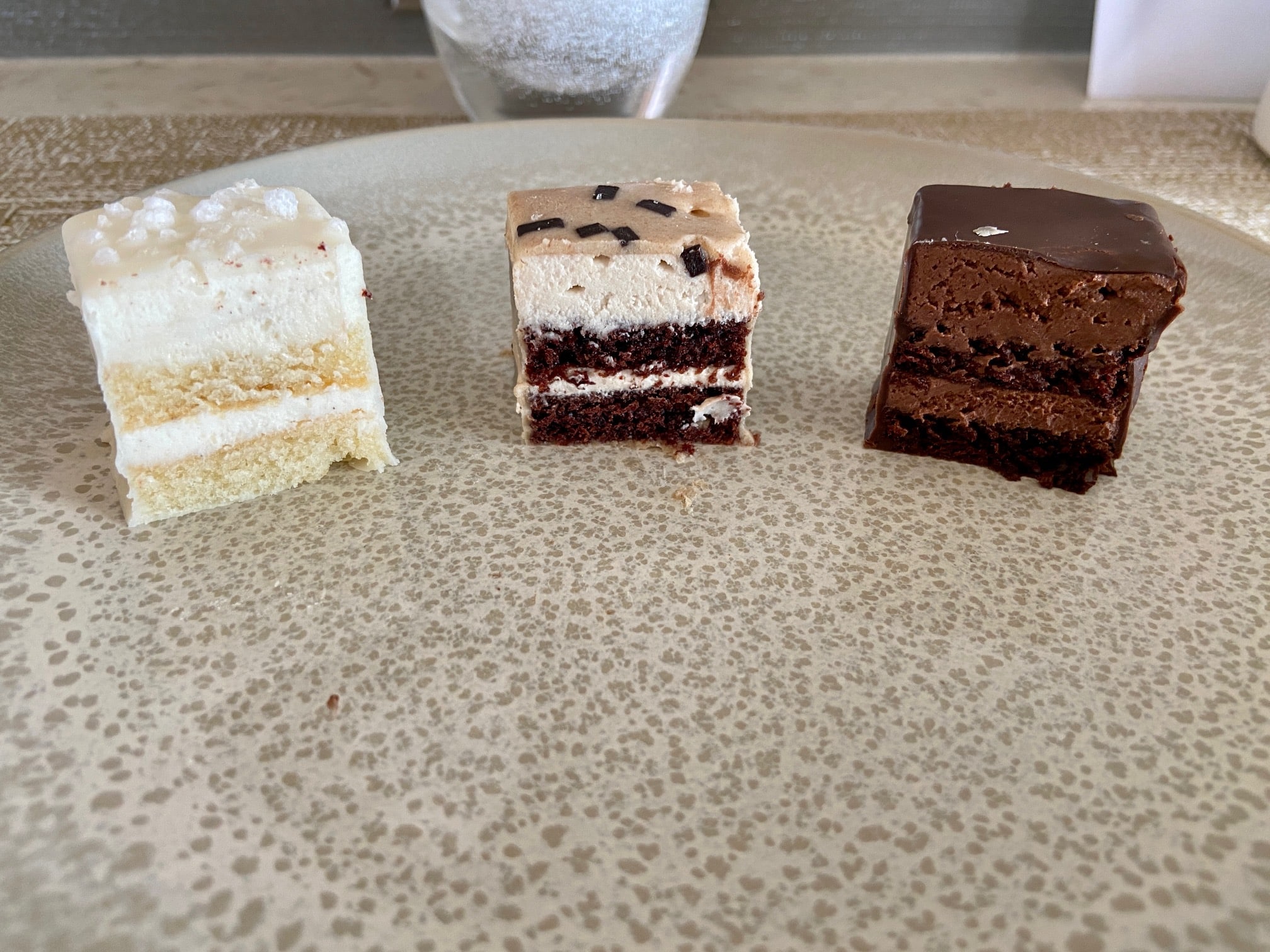 Trader Joe's Petit Fours all three cut