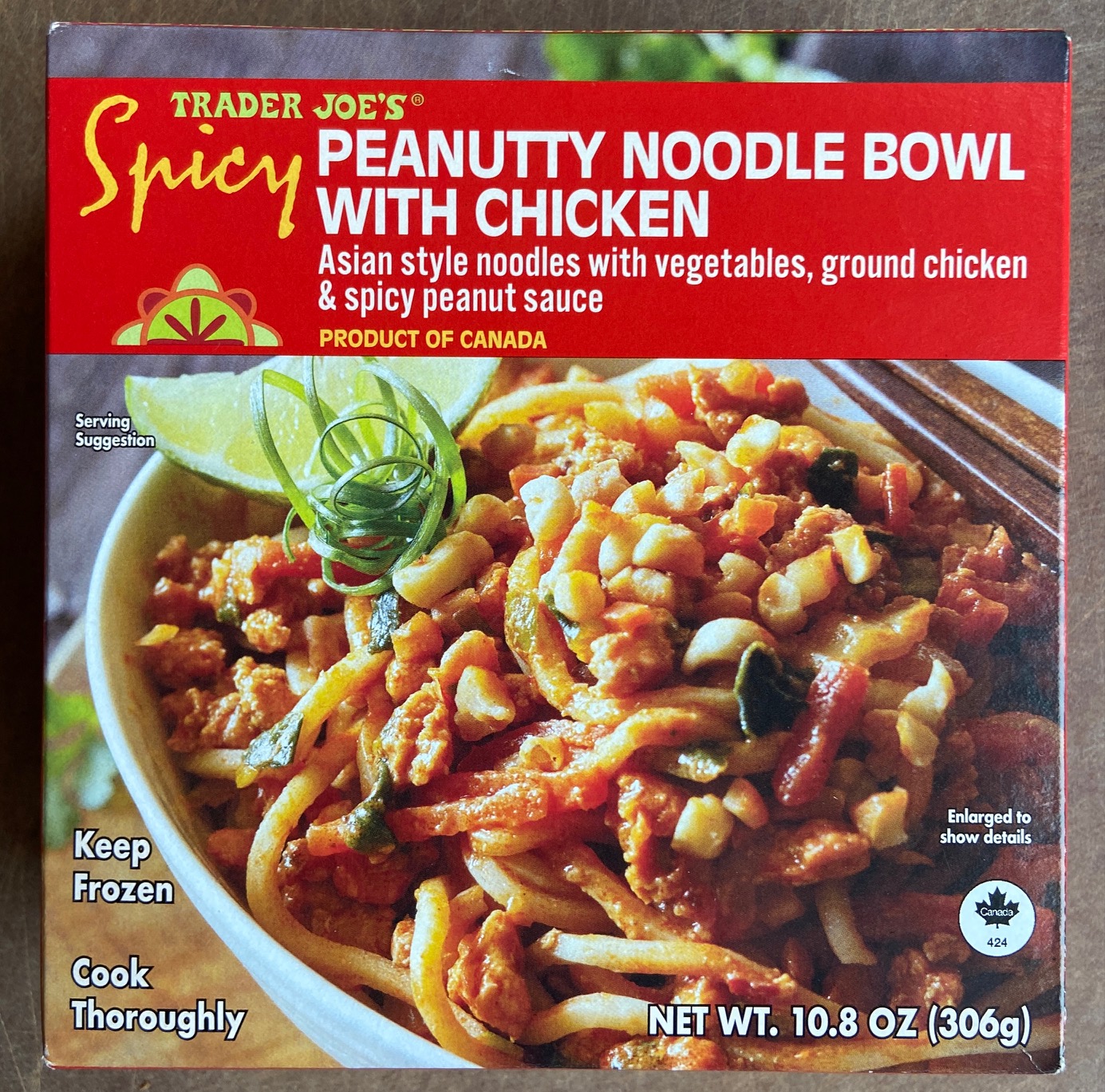Trader Joe's Spicy Peanutty Noodle Bowl