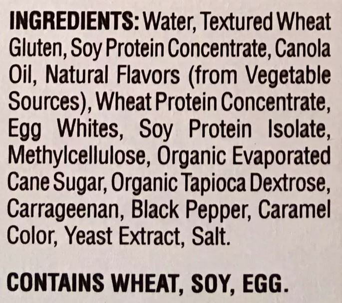 Old Trader Joe's Meatless Breakfast Patties Ingredients