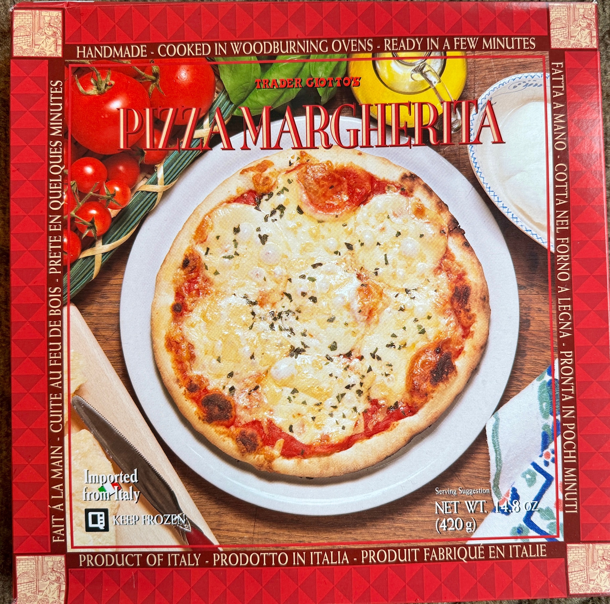 Trader Joe's Pizza Margherita front