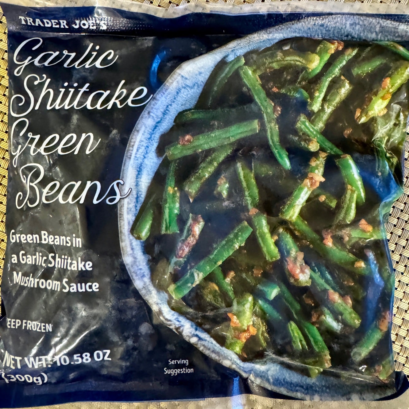Trader Joe's Garlic Shiitake Green Beans front