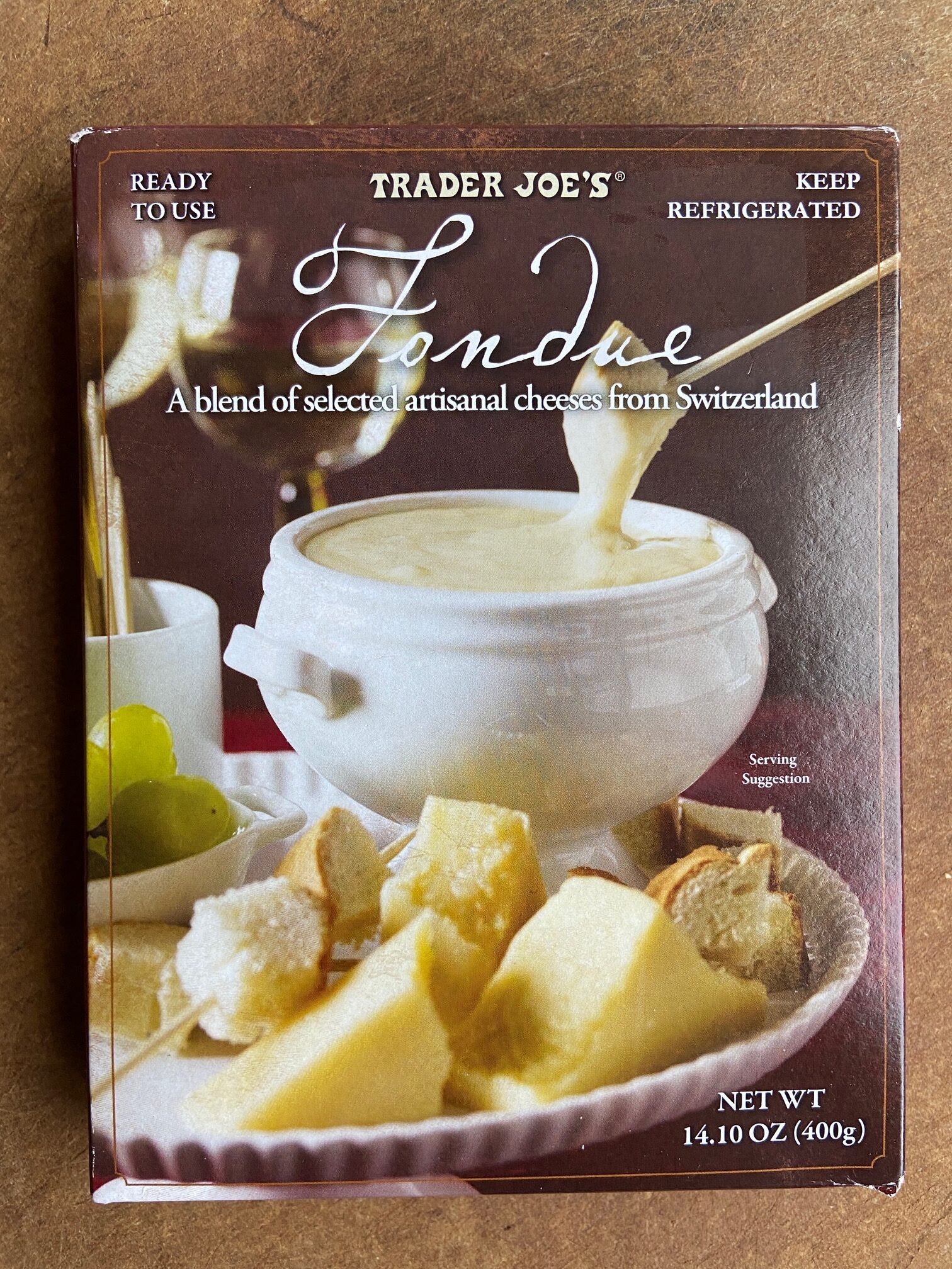 Trader Joe's Swiss Fondue Front Box