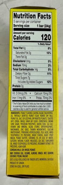 Trader Joe's Os Nutritional Information