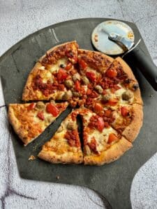 Trader Joe's Spicy Meat Pizza Baked