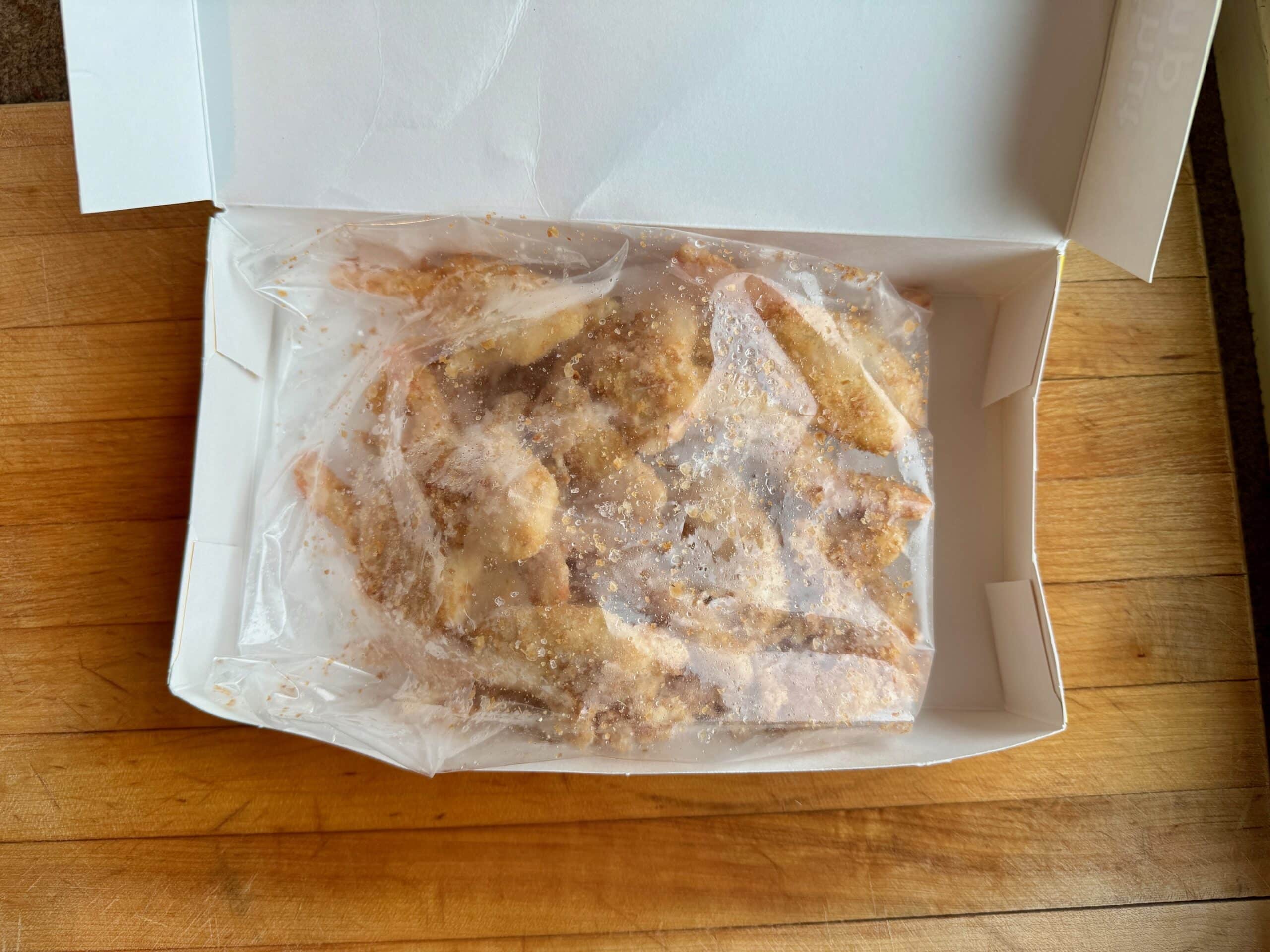 Trader Joe's Coconut Shrimp in the box