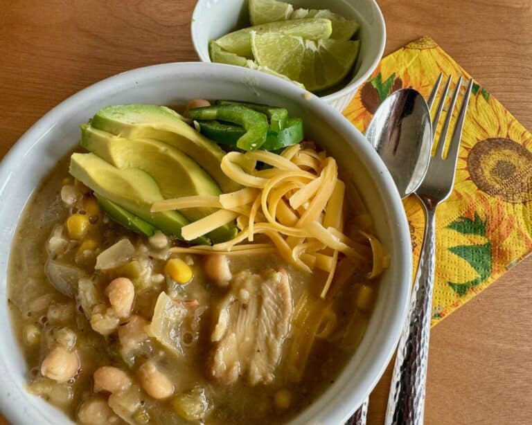 Easy White Chicken Chili with Trader Joe's Sous Vide Chicken Thighs