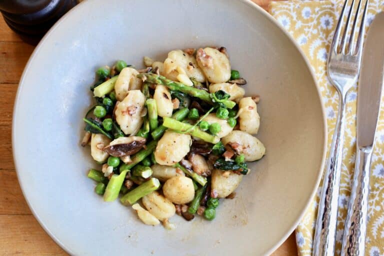 Pan Fried Gnocchi Boscaiola