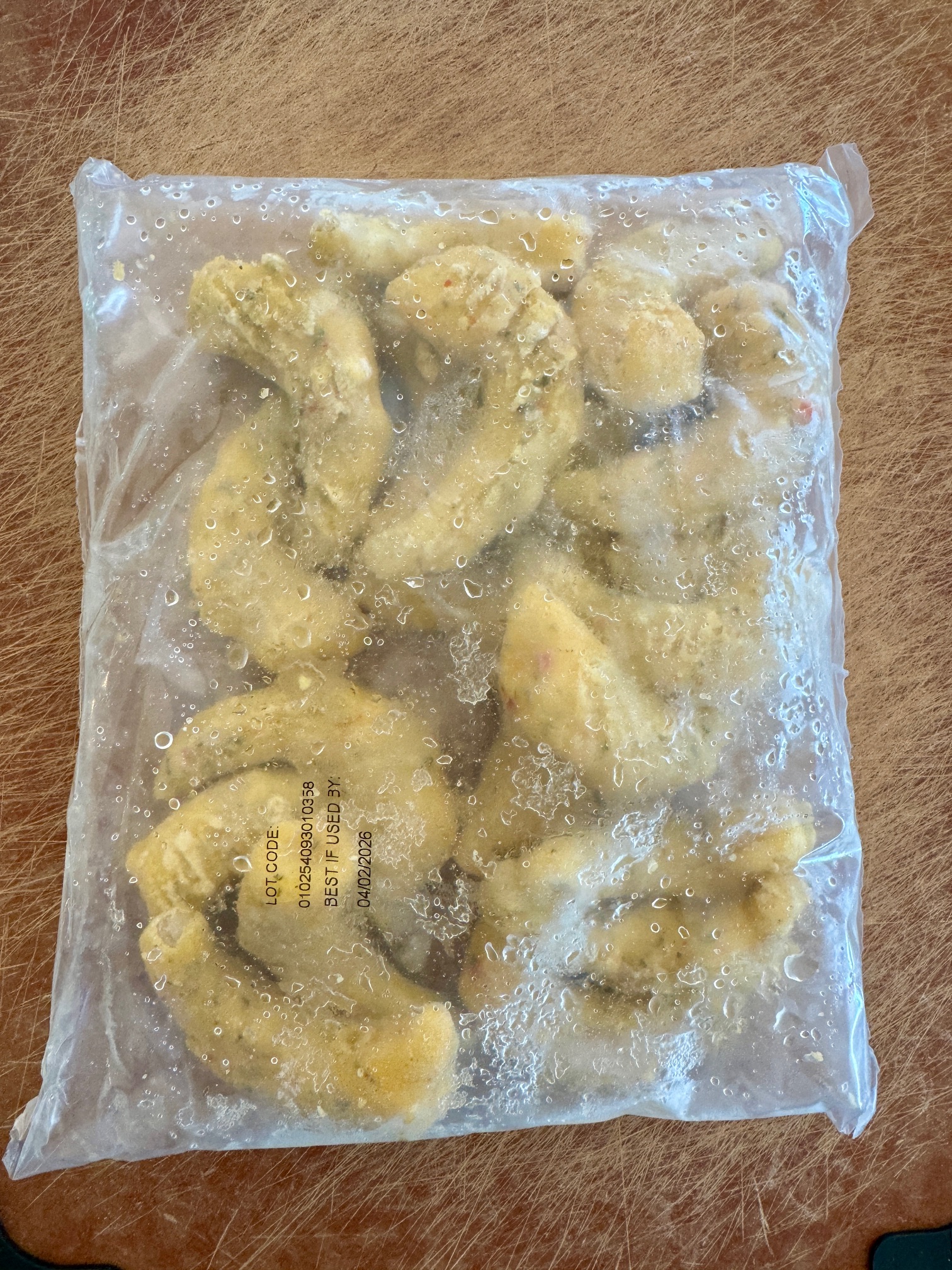 Trader Joe's Shrimp Scamp in the bag