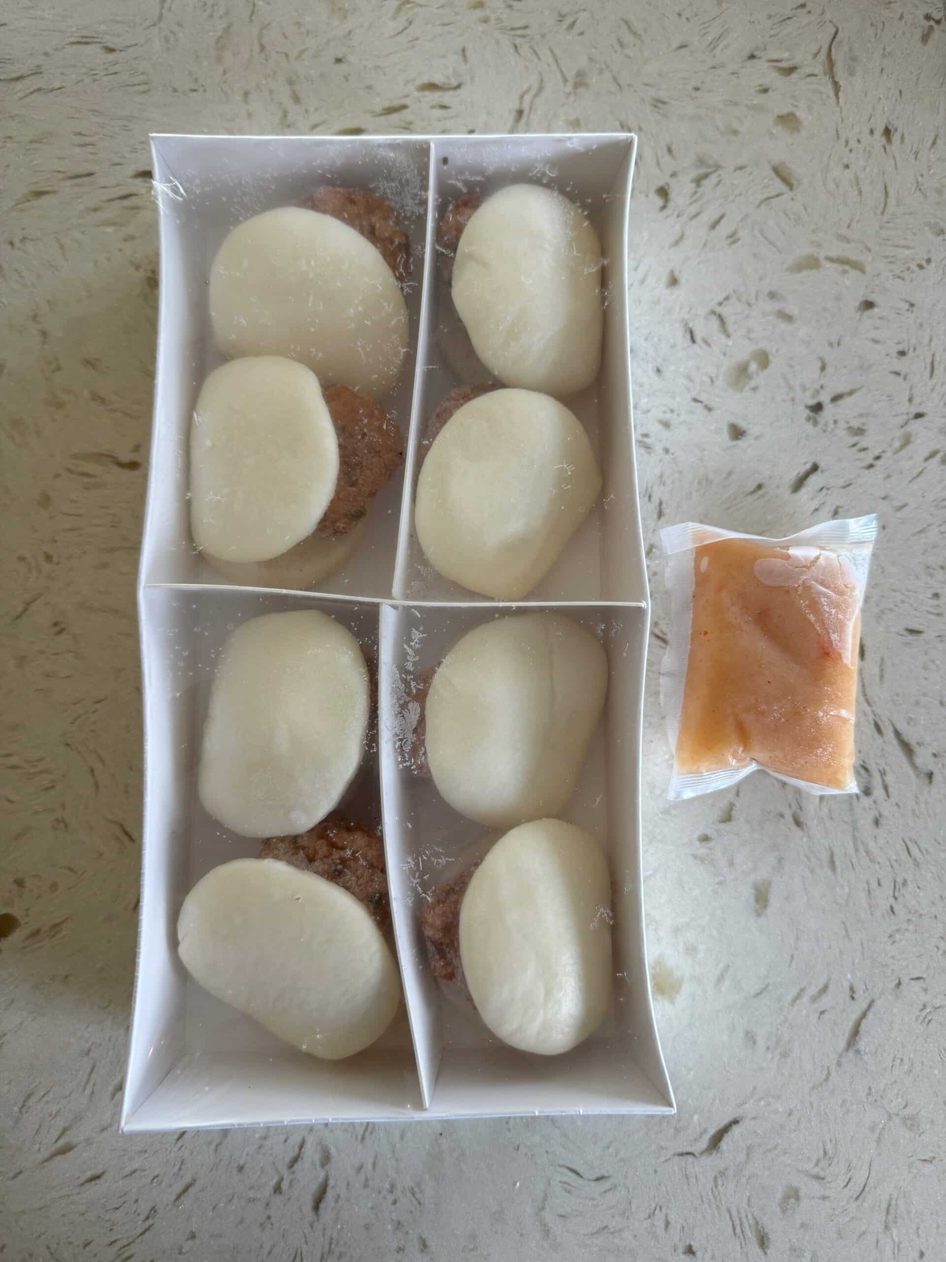 Trader Joe's Mini Shrimp Bao in the box