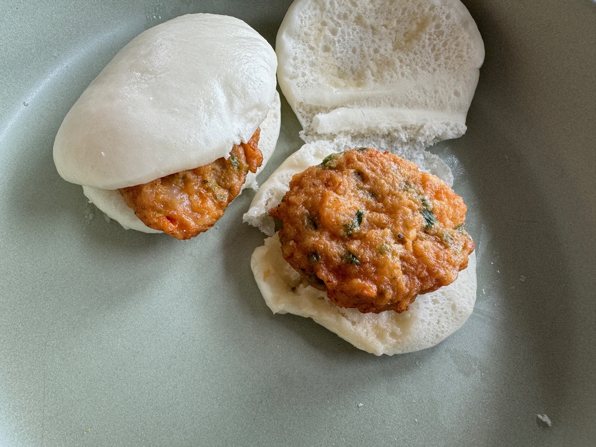 Trader Joe's Mini Shrimp Bao closeup