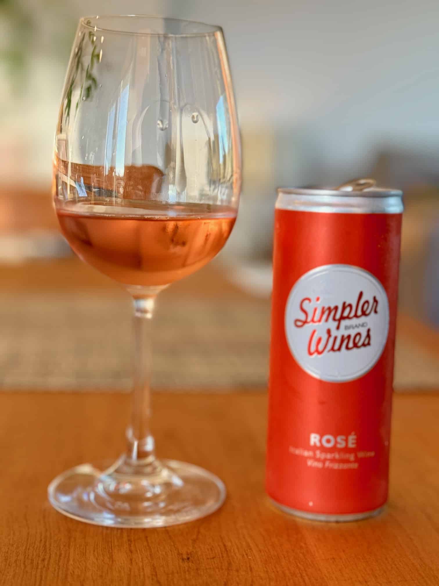 Trader Joe's Simpler Rosé wine in a can