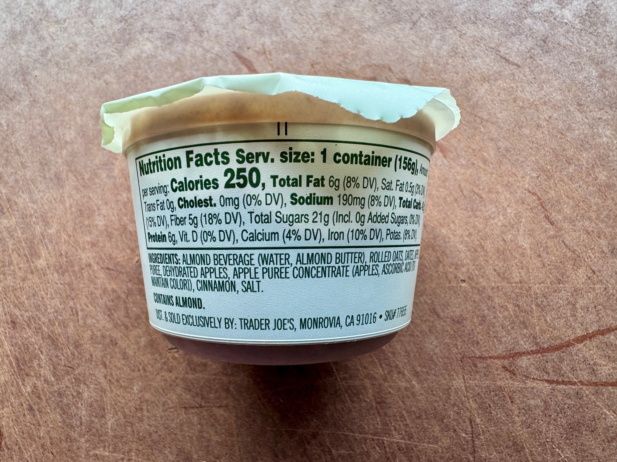 Trader Joe's Apple Overnight Oats