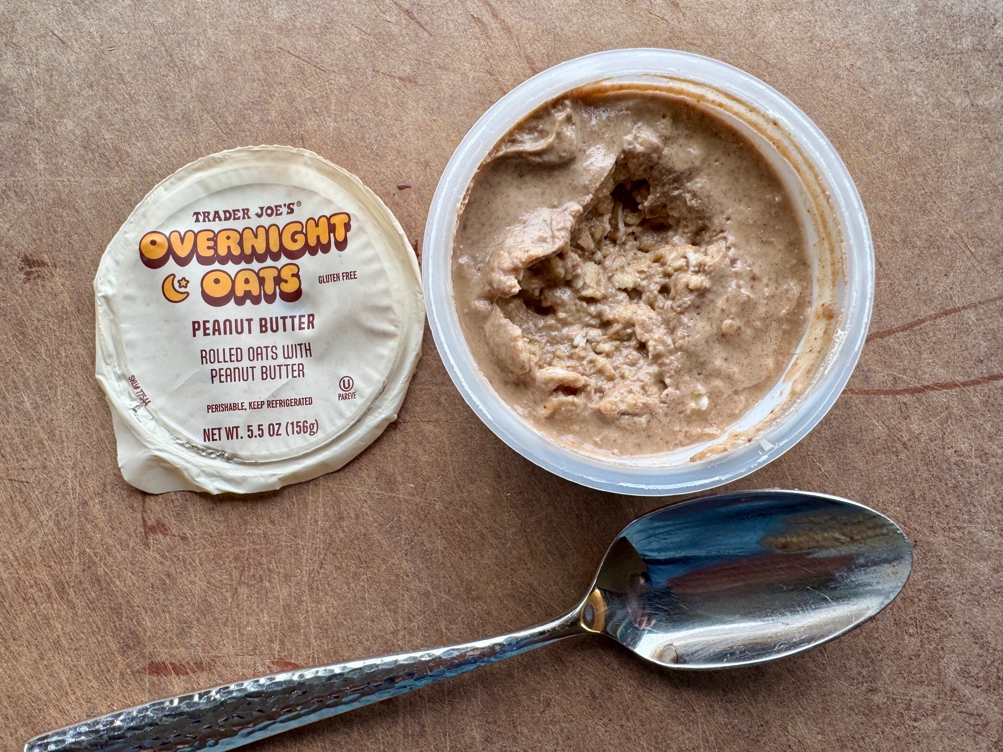 Trader Joe's Peanut Butter Overnight Oats