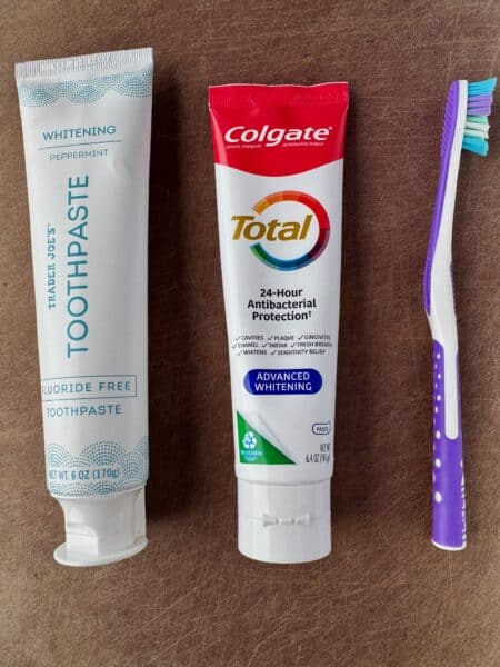 Trader Joe's Toothpaste vs. Colgate Total