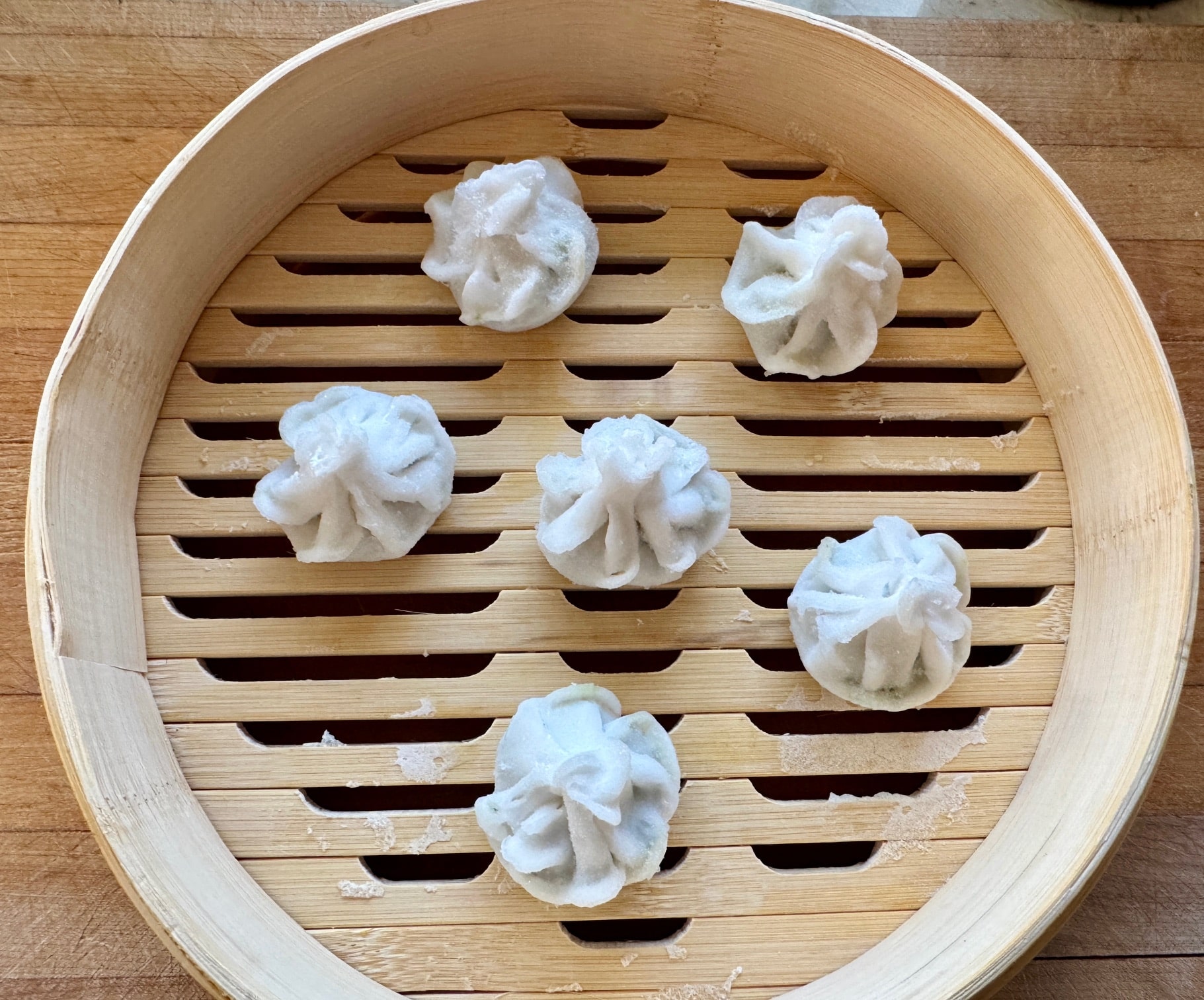 Steaming Trader Joe's Vegetable Dumplings