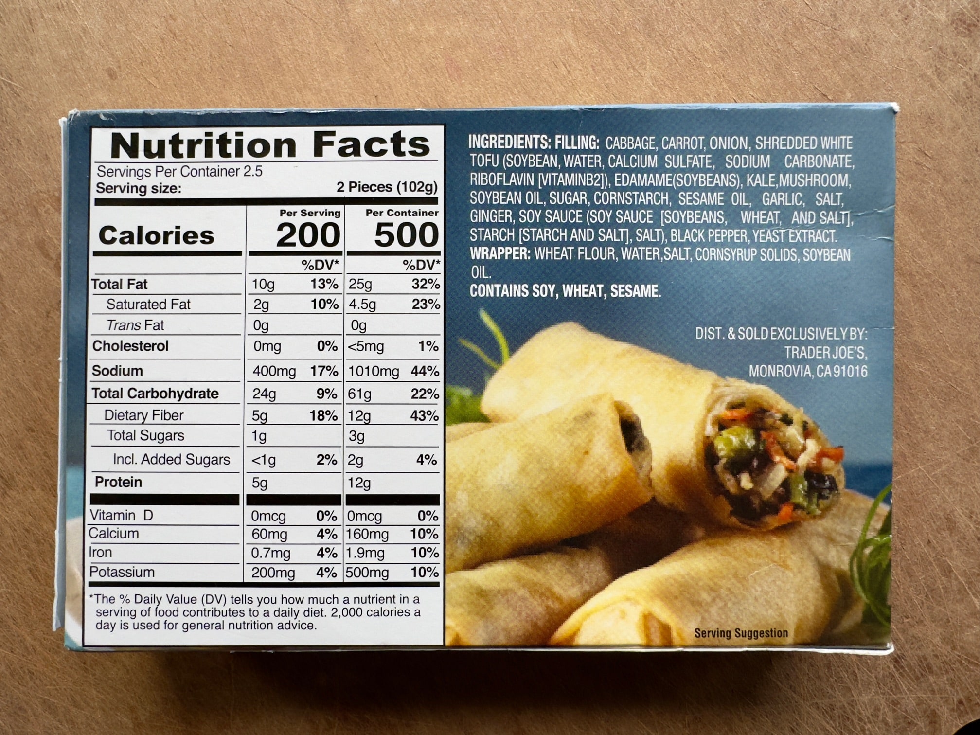 Trader Joe's Vegan Spring Rolls