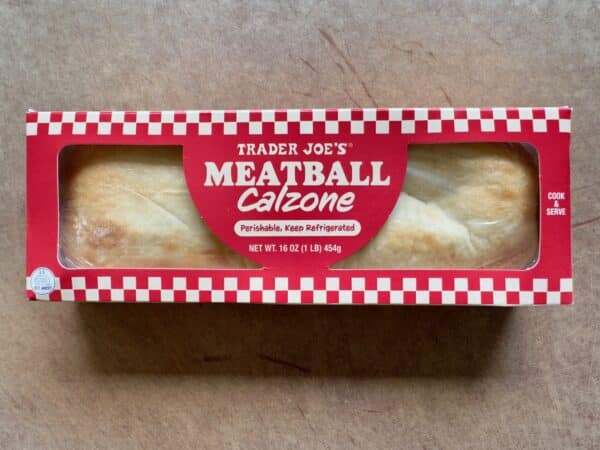 Trader Joe's Meatball Calzone in the box