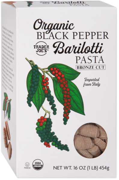 Trader Joe's Organic Black Pepper Barilotti Pasta