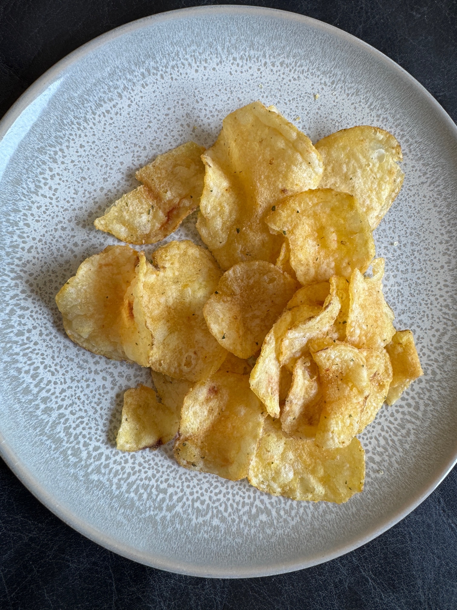 Trader Joe's Deli Sandwich flavored potato chips on a plate