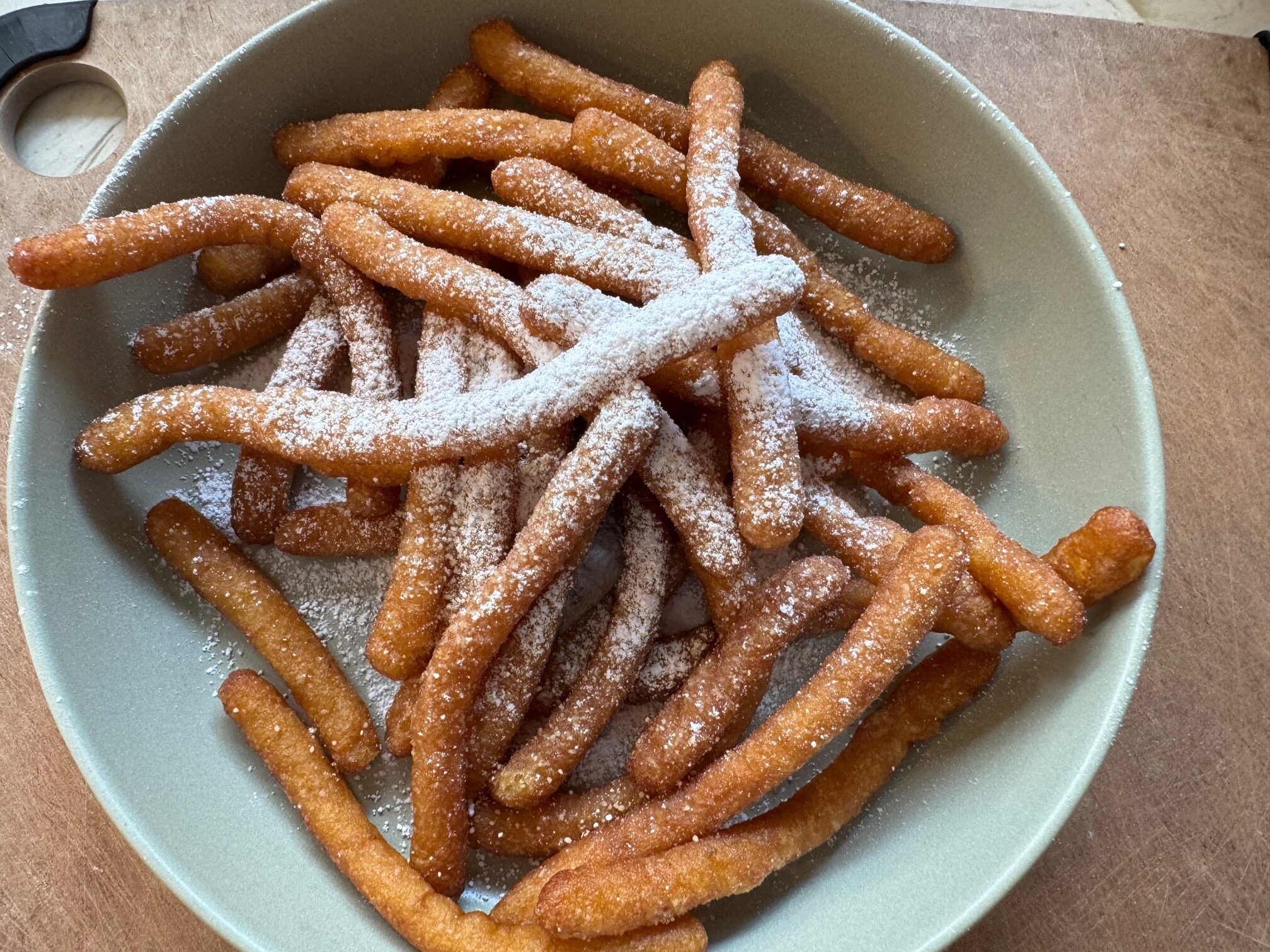 Trader Joe's Carnival Fun Cake Fries cooked