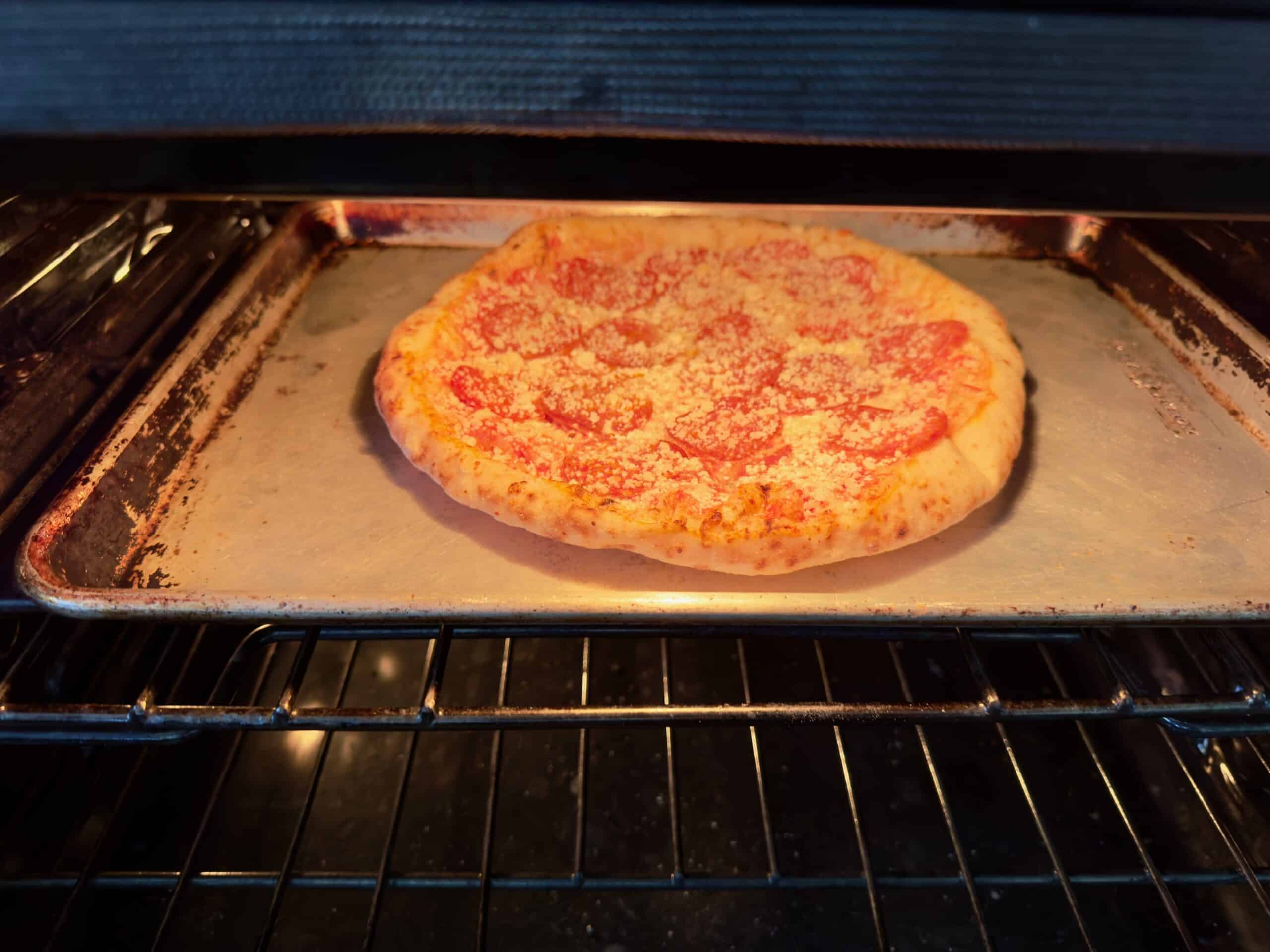 Trader Joe's New Uncured Pepperoni Pizza oven bake pan