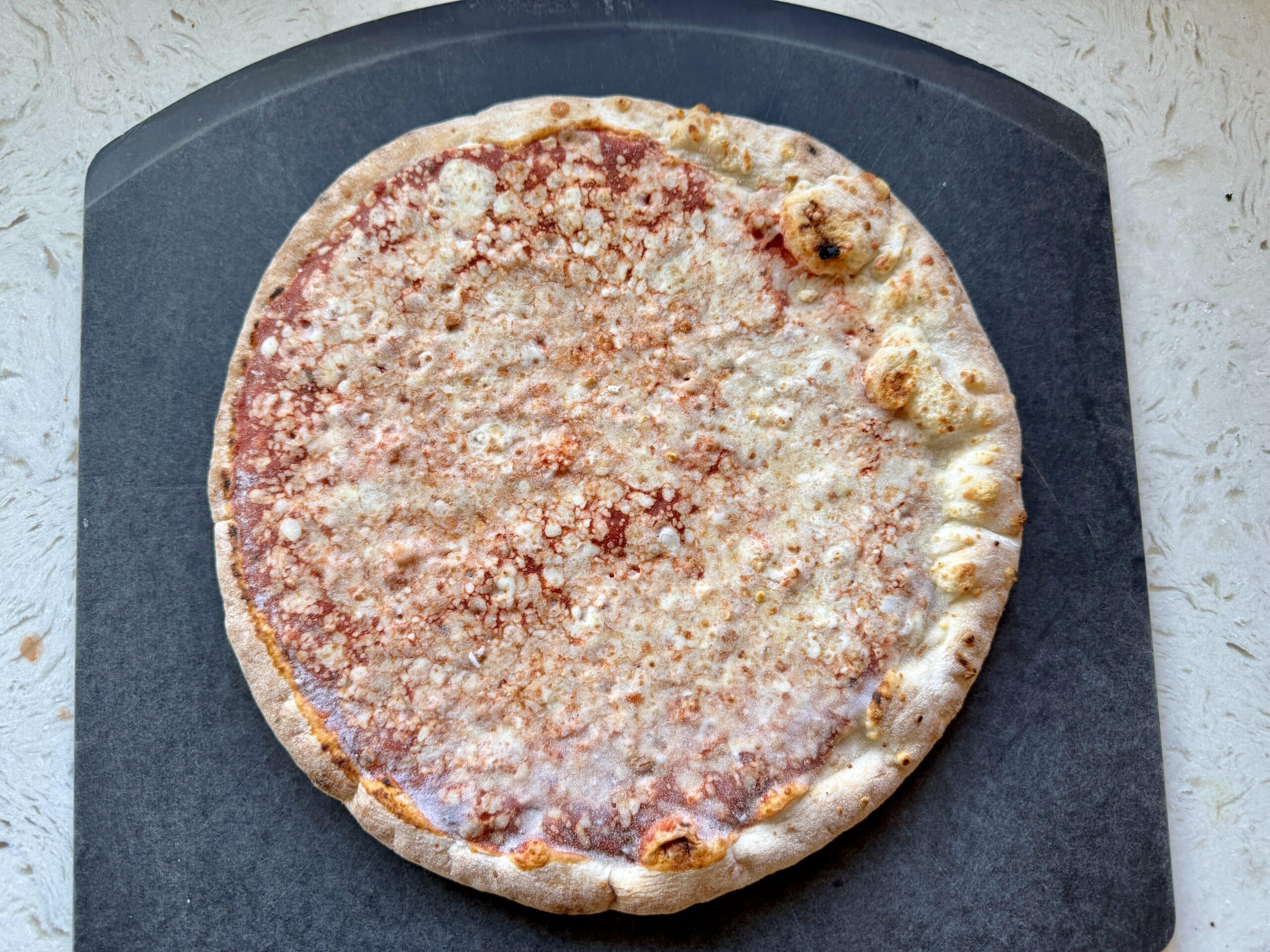 Trader Joe's Organic 3 Cheese pizza before baking